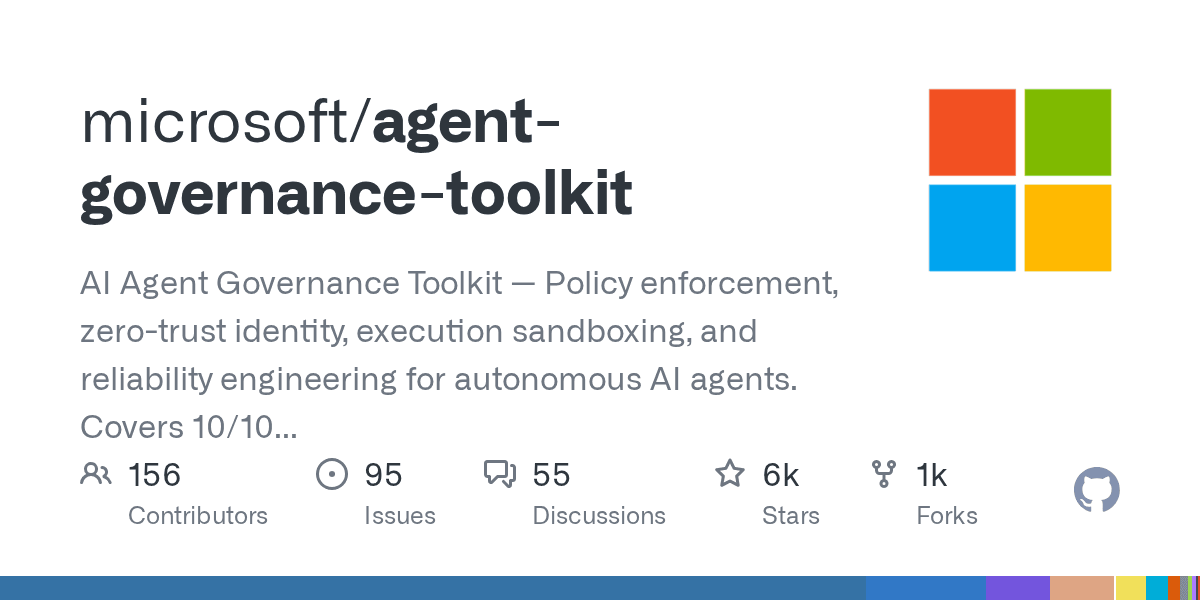 microsoft/agent-governance-toolkit repository preview